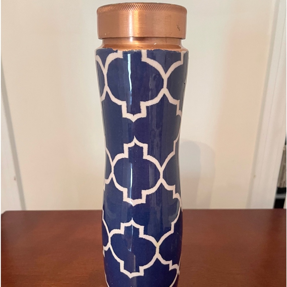 100% Authentic Copper Water Bottle. *Bought in India!* Never Used! Handcrafted!